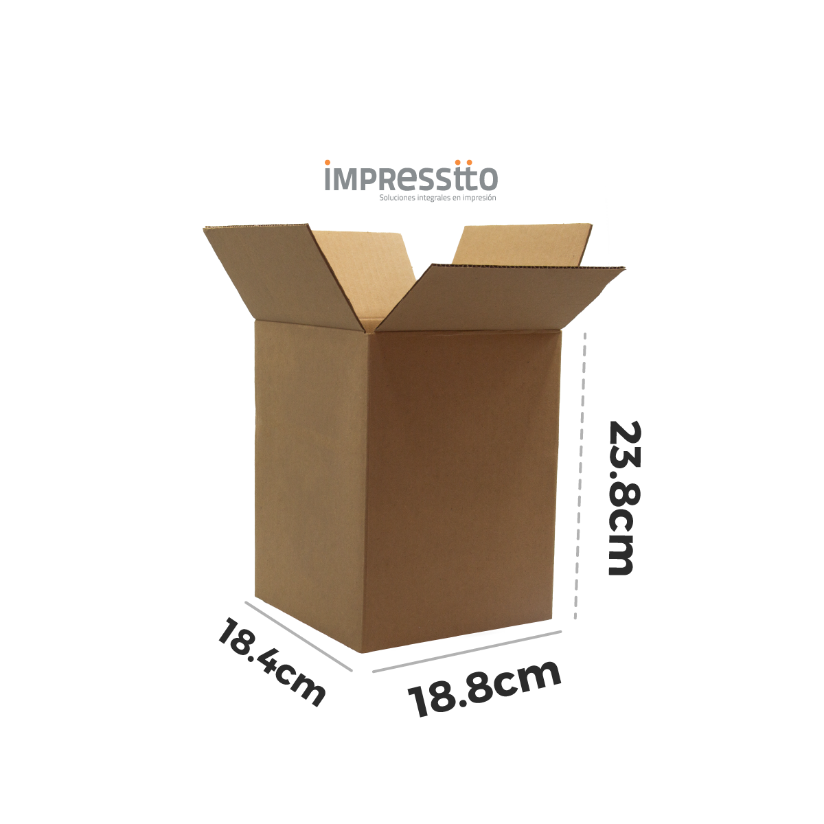 50 Cajas de Cartón (18.4 cm x 18.4 cm x 23.8 cm)