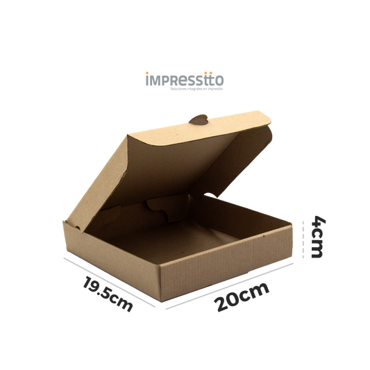 50 Cajas para Pizza (19.5cm X 20cm X 4cm)