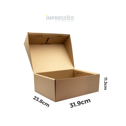 50 Cajas de Cartón (31.9cm X 23.8cm X 11.3cm)