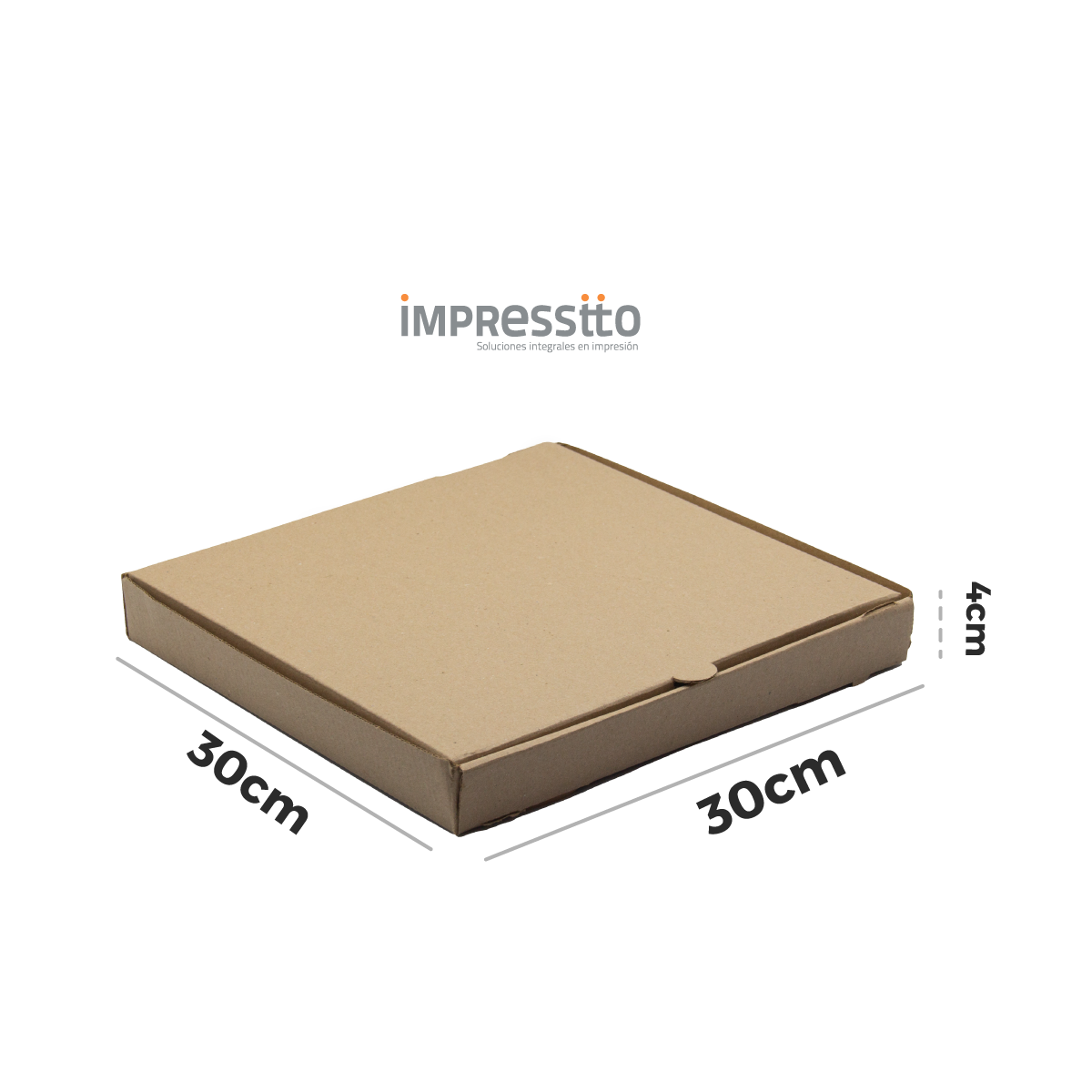 50 Cajas para Pizza (30cm X 30cm X 4cm)