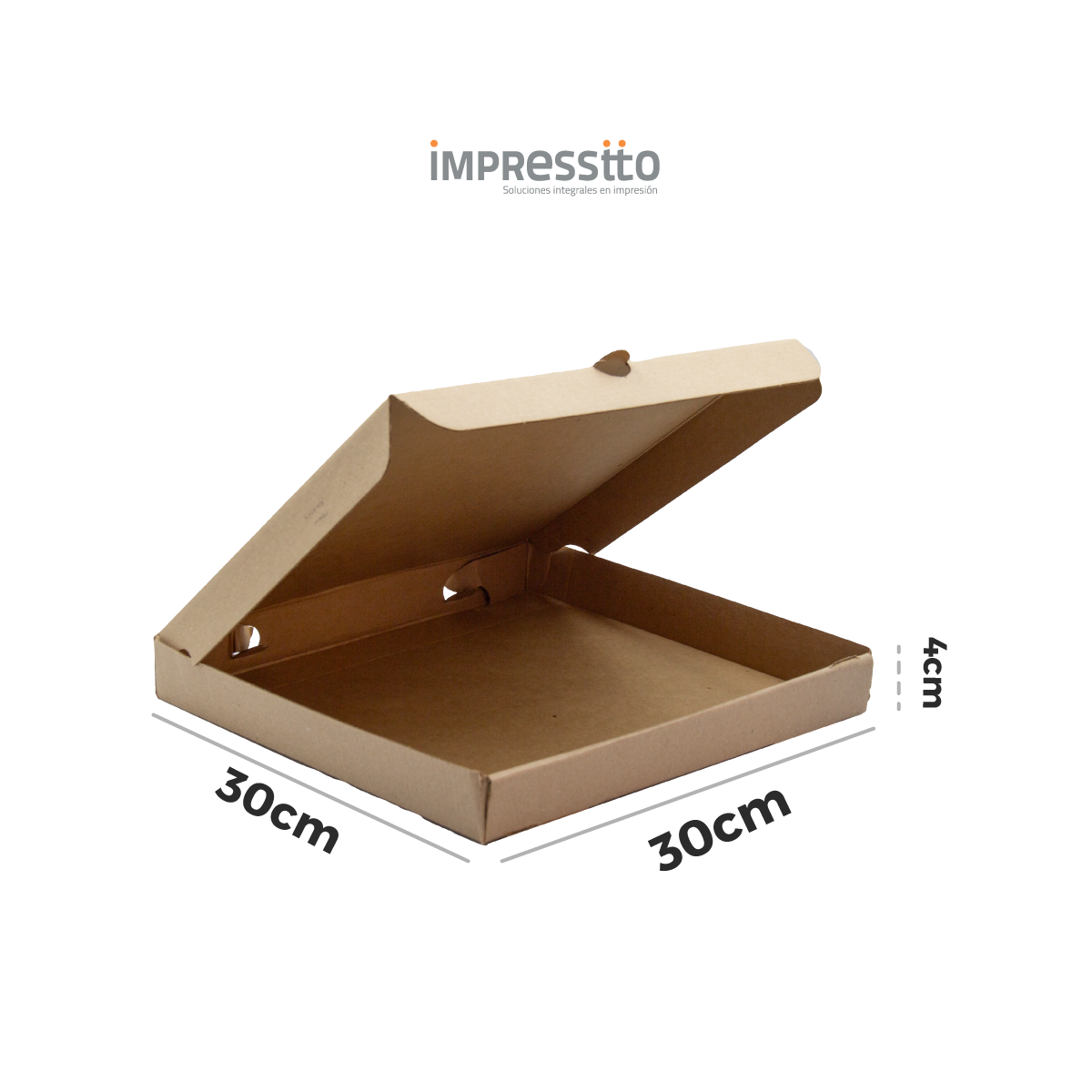 50 Cajas para Pizza (30cm X 30cm X 4cm)