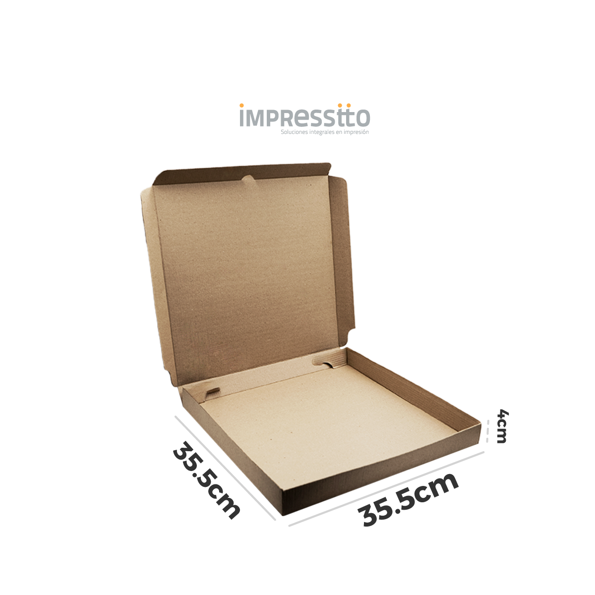 50 Cajas para Pizza (35.5 X 35.5cm X 4cm)