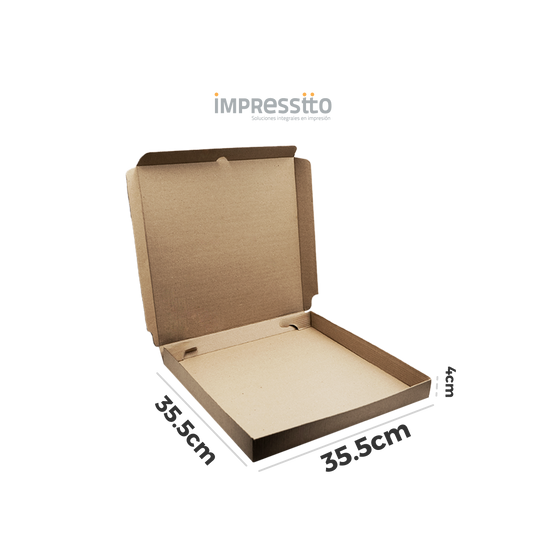 50 Cajas para Pizza (35.5 X 35.5cm X 4cm)