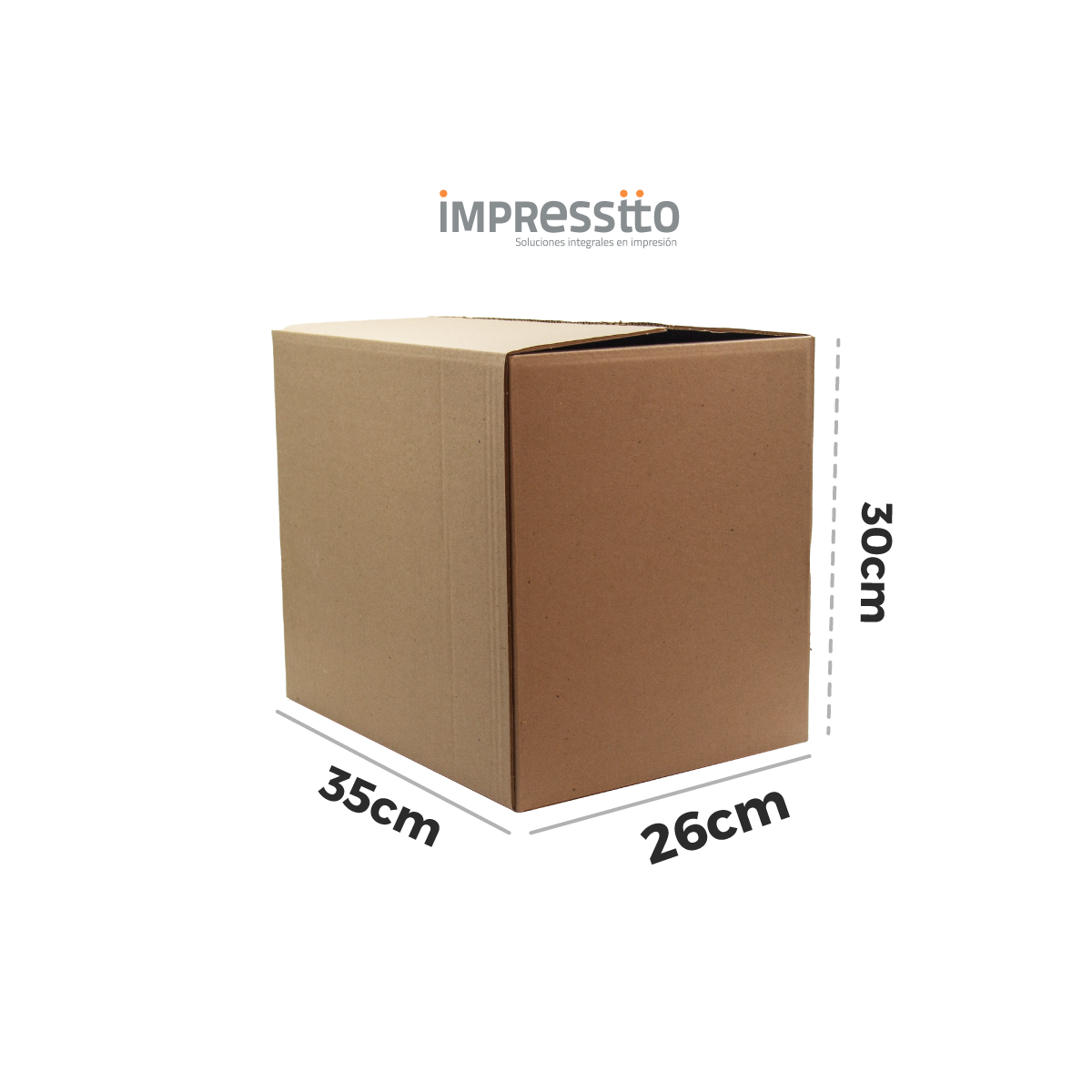 50 Cajas de Cartón (35 cm x 26 cm x 30 cm)