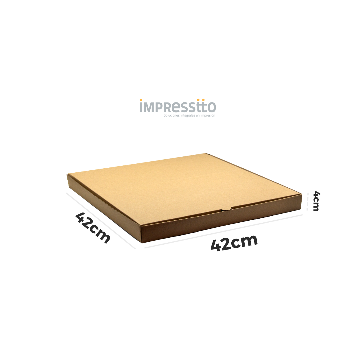 50 Cajas para Pizza (42cm X 42cm X 4cm)