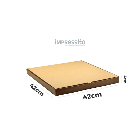 50 Cajas para Pizza (42cm X 42cm X 4cm)
